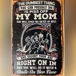 #80 Brand New - My Mom metal sign 8x12”